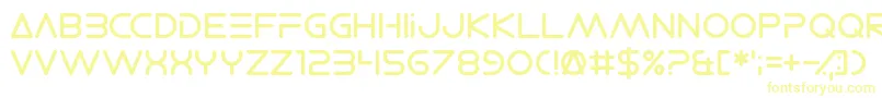 ElectroShackle Font – Yellow Fonts on White Background