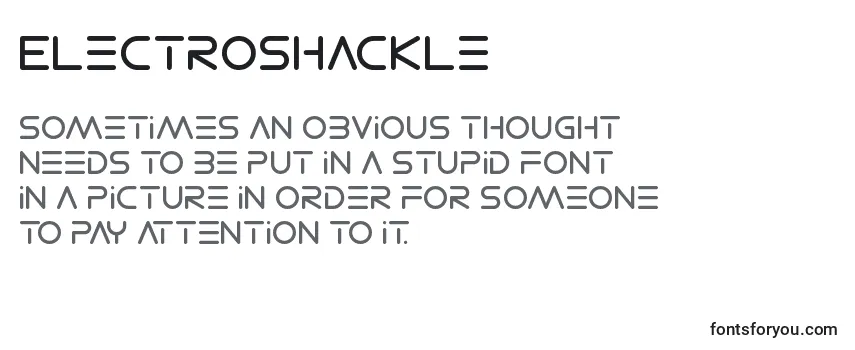 ElectroShackle-fontti