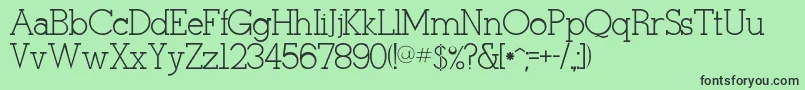 Rsstymie Font – Black Fonts on Green Background
