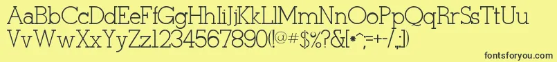 Rsstymie Font – Black Fonts on Yellow Background