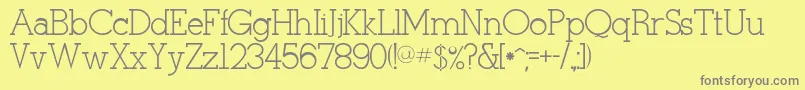 Rsstymie Font – Gray Fonts on Yellow Background