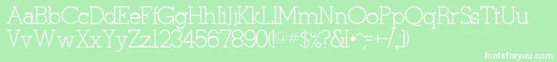 Rsstymie Font – White Fonts on Green Background