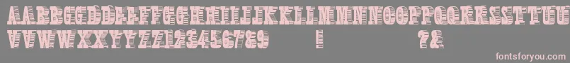 ShadyCharactersMedium Font – Pink Fonts on Gray Background