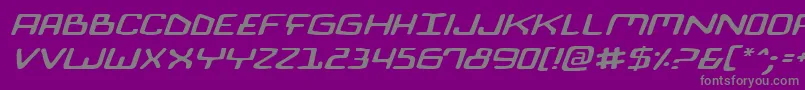 BionicComicExpItalic Font – Gray Fonts on Purple Background