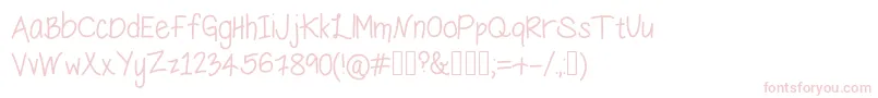 HungryPenguin Font – Pink Fonts on White Background