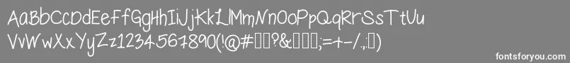 HungryPenguin Font – White Fonts on Gray Background