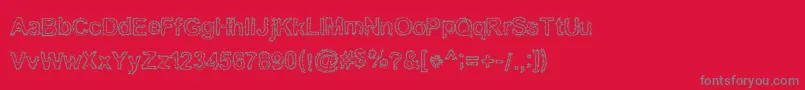 Bn Font – Gray Fonts on Red Background