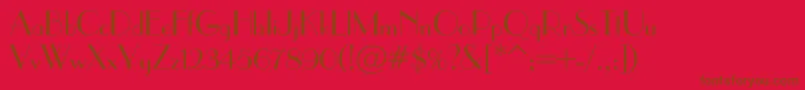 Parisianc Font – Brown Fonts on Red Background