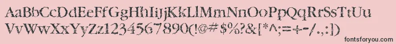 TwylitezoneBook Font – Black Fonts on Pink Background