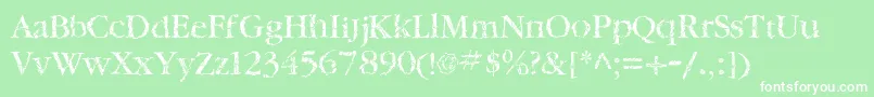 TwylitezoneBook Font – White Fonts on Green Background