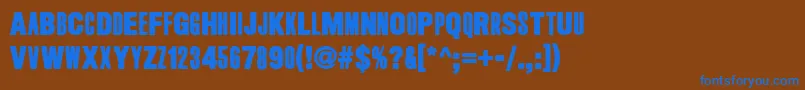 LongHairedFreakyPeople Font – Blue Fonts on Brown Background