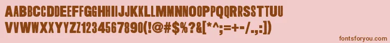 Weitere Informationen zur LongHairedFreakyPeople-Schriftart LongHairedFreakyPeople-Schriftart – Braune Schriften auf rosa Hintergrund