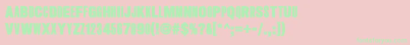 LongHairedFreakyPeople Font – Green Fonts on Pink Background