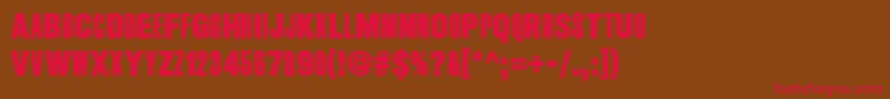 LongHairedFreakyPeople Font – Red Fonts on Brown Background