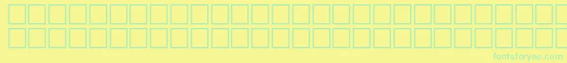 フォントArrowsnRegular – 黄色い背景に緑の文字