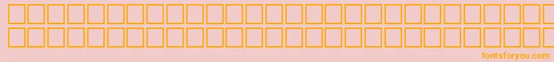 Police ArrowsnRegular – polices orange sur fond rose