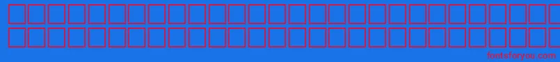 フォントArrowsnRegular – 赤い文字の青い背景
