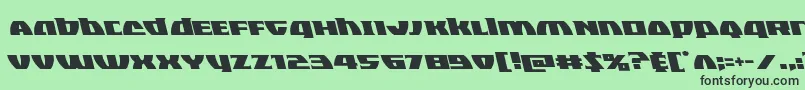 Blackbishopleft Font – Black Fonts on Green Background