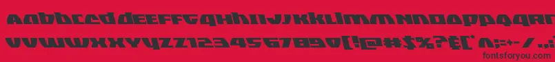 Blackbishopleft Font – Black Fonts on Red Background