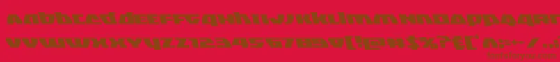 Blackbishopleft Font – Brown Fonts on Red Background