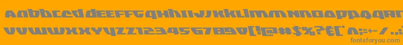 Blackbishopleft Font – Gray Fonts on Orange Background