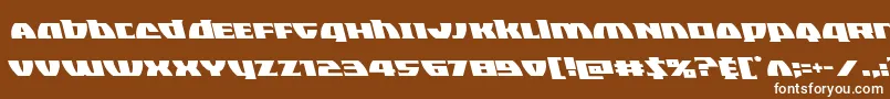 Blackbishopleft Font – White Fonts on Brown Background