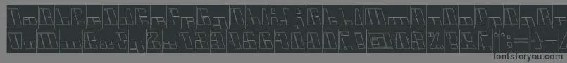 CyberInverse-fontti – mustat fontit harmaalla taustalla