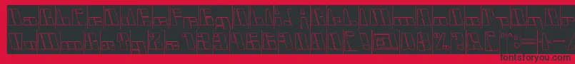 CyberInverse Font – Black Fonts on Red Background