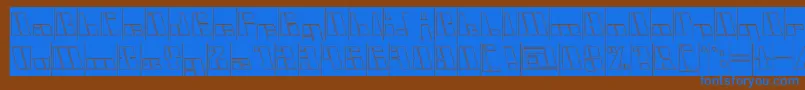 Weitere Informationen zur CyberInverse-Schriftart CyberInverse-Schriftart – Blaue Schriften auf braunem Hintergrund