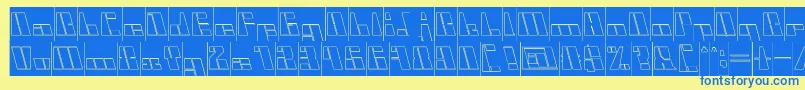 CyberInverse Font – Blue Fonts on Yellow Background