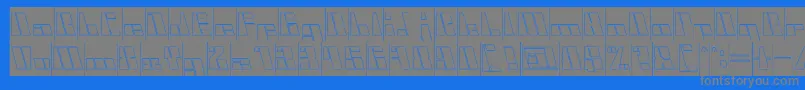 CyberInverse Font – Gray Fonts on Blue Background