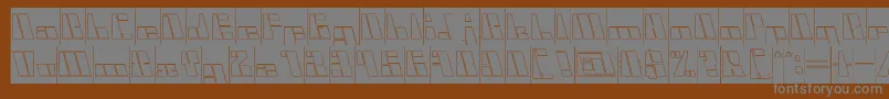 Шрифт CyberInverse – серые шрифты на коричневом фоне