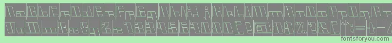 CyberInverse Font – Gray Fonts on Green Background