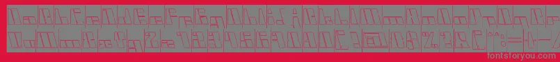 CyberInverse Font – Gray Fonts on Red Background