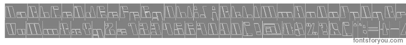 CyberInverse Font – Gray Fonts on White Background