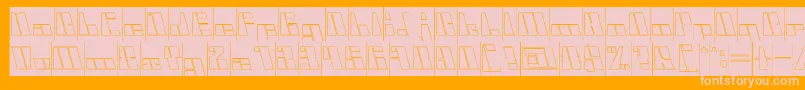 CyberInverse Font – Pink Fonts on Orange Background