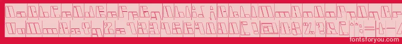 CyberInverse Font – Pink Fonts on Red Background