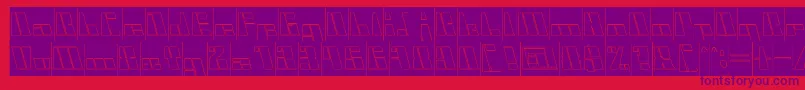 CyberInverse Font – Purple Fonts on Red Background