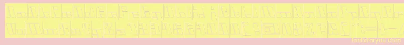 CyberInverse Font – Yellow Fonts on Pink Background