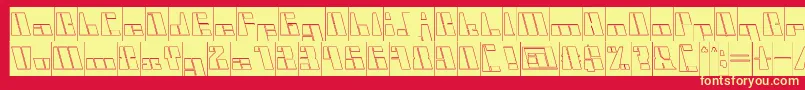 CyberInverse Font – Yellow Fonts on Red Background