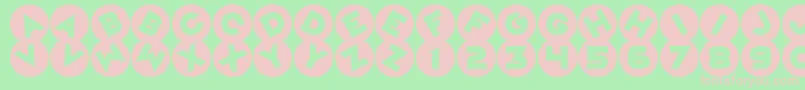 MagicMarbles Font – Pink Fonts on Green Background