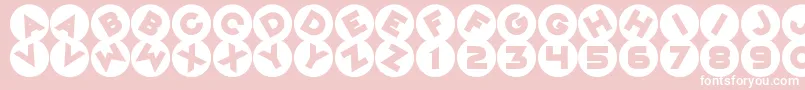 MagicMarbles Font – White Fonts on Pink Background