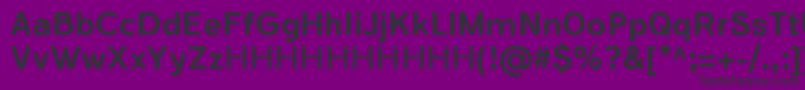 FlamanteRoundMediumFfp Font – Black Fonts on Purple Background