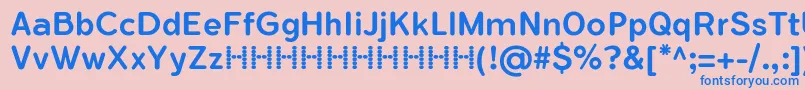 FlamanteRoundMediumFfp Font – Blue Fonts on Pink Background