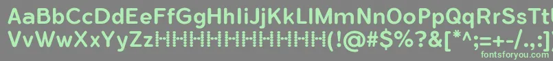 FlamanteRoundMediumFfp Font – Green Fonts on Gray Background