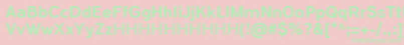 FlamanteRoundMediumFfp Font – Green Fonts on Pink Background