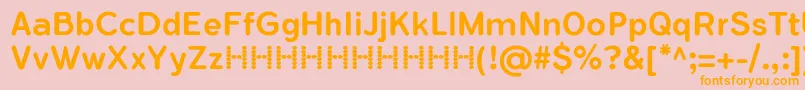 FlamanteRoundMediumFfp Font – Orange Fonts on Pink Background