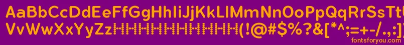 FlamanteRoundMediumFfp Font – Orange Fonts on Purple Background