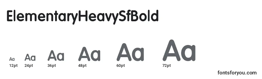 ElementaryHeavySfBold Font Sizes