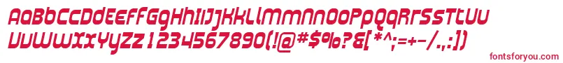 SfplasmaticaBolditalic Font – Red Fonts on White Background